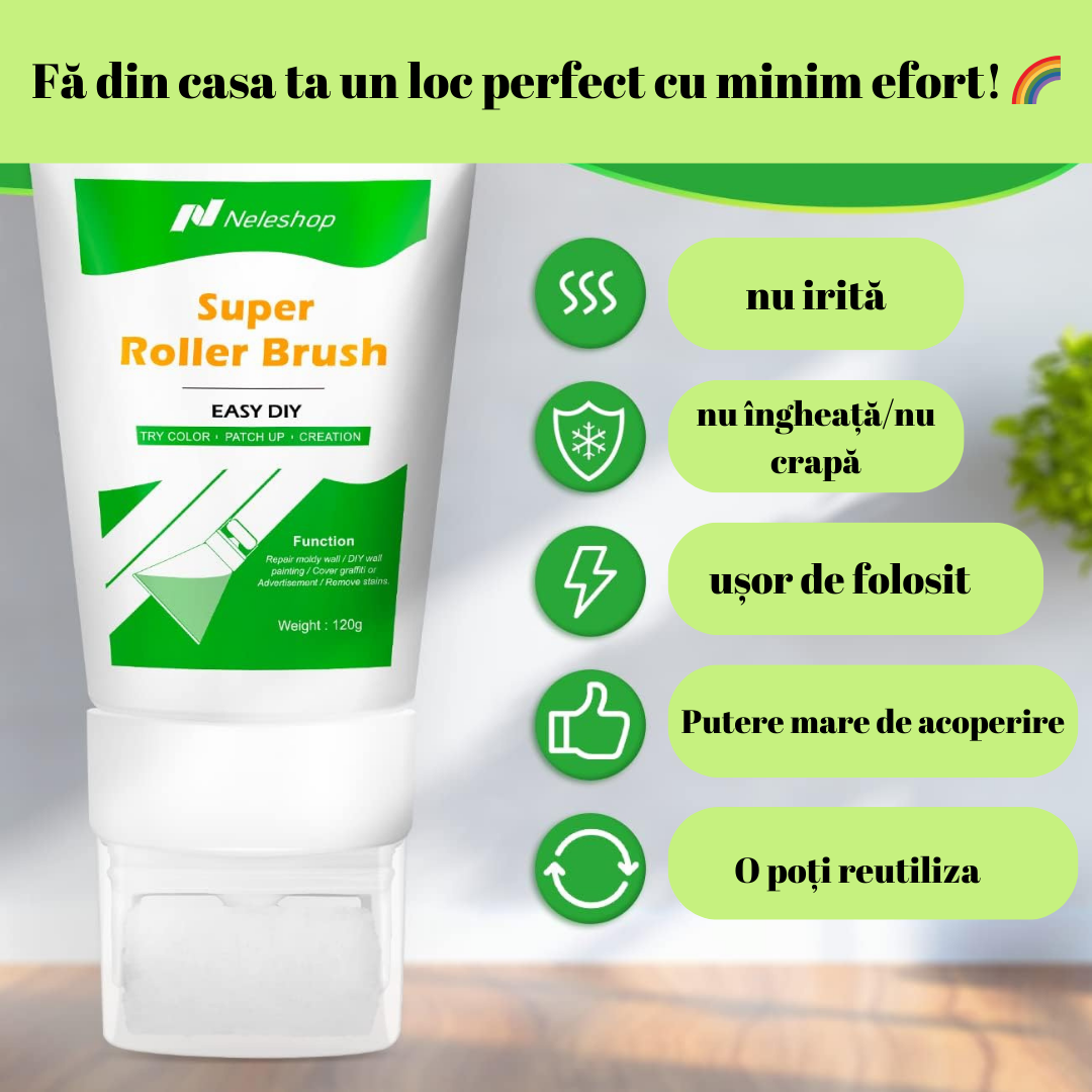 🎨 Rola de reparat pereți - Soluția ta rapidă și ușoară pentru un look fresh al pereților! 🏡