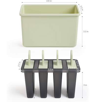 🍦 Set 4 Forme pentru Înghețată Reutilizabile - Creați Popsicle-uri Delicioase acasă!