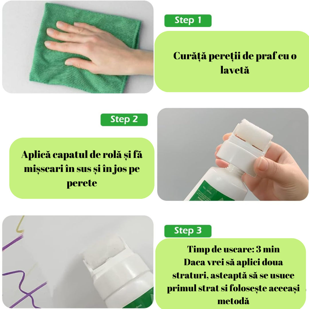🎨 Rola de reparat pereți - Soluția ta rapidă și ușoară pentru un look fresh al pereților! 🏡