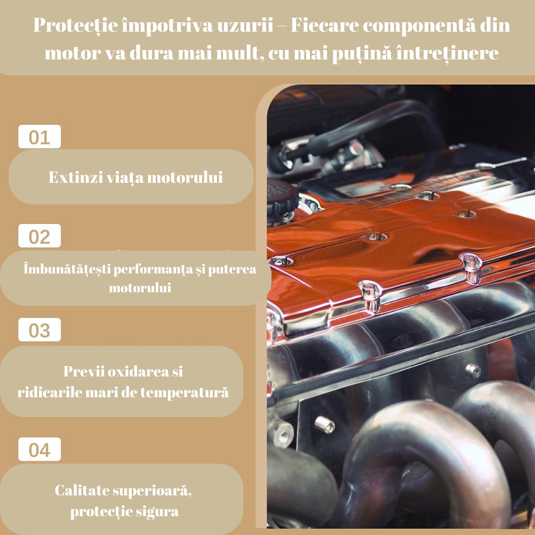 💧 Protecție Anti-Uzură pentru Motor - Formula Lichidă Care Protejează și Perfecționează Motorul Tău! 🚗✨