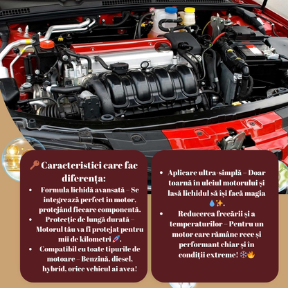 💧 Protecție Anti-Uzură pentru Motor - Formula Lichidă Care Protejează și Perfecționează Motorul Tău! 🚗✨